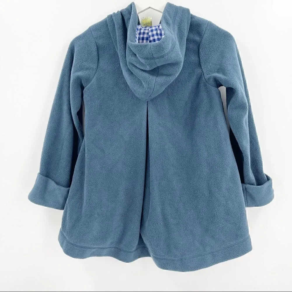 Maria Elena embroidered fleece swing coat
